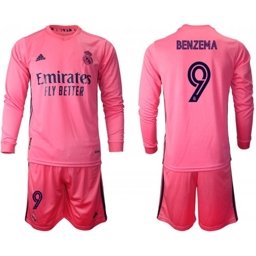 Real Madrid Dres Karim Benzema 9 Dječji Gostujući 2020/21 Dugim Rukavima Real Madrid Dres Karim Benzema 9 Dječji Gostujući 2020/21 Dugim Rukavima